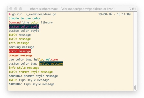Color - A command-line color library with true color support, universal ...
